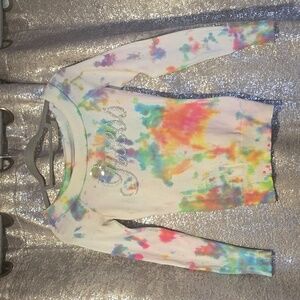 Tie Dye Guess Sweater with Rhinestones size XS